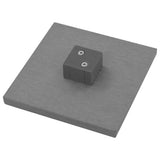 WPC Fence Set 4 Square 705x187 cm Grey