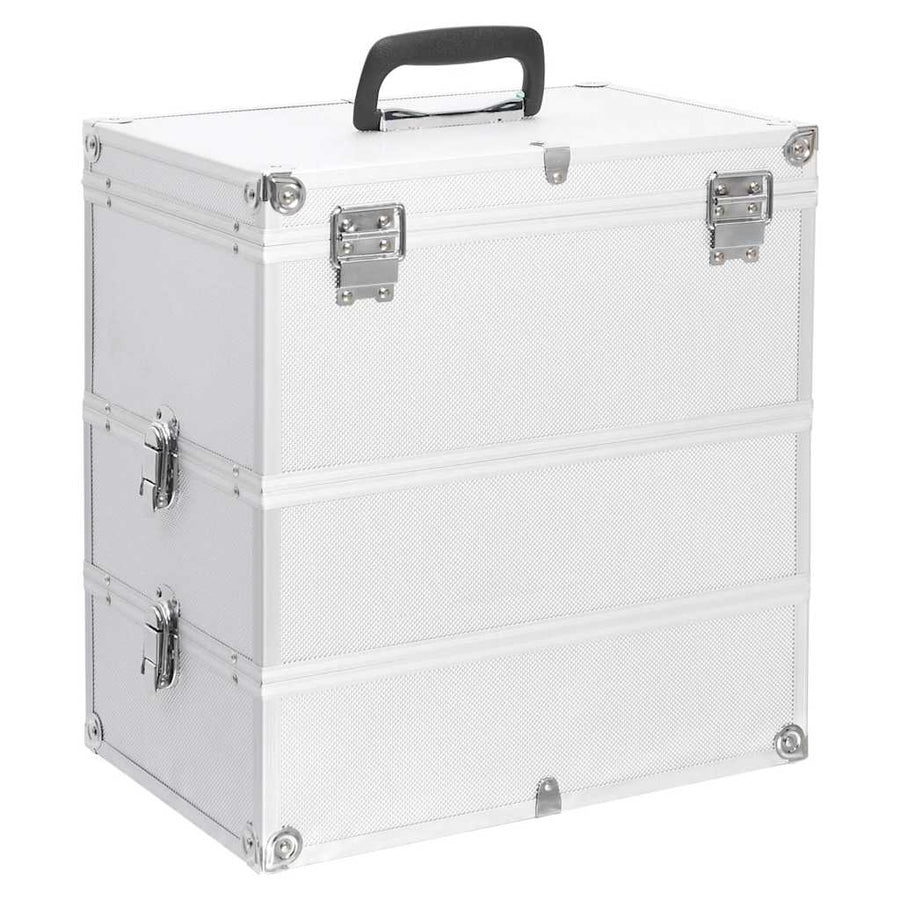 Make-up Case 37x24x40 cm Silver Aluminium