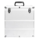 Make-up Case 37x24x40 cm Silver Aluminium - Side View