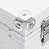 Make-up Case 37x24x40 cm Silver Aluminium - Close-Up Angle