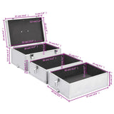 Make-up Case 37x24x40 cm Silver Aluminium - Extra Image