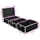 Make-up Case 37x24x40 cm Black Aluminium - Extra Image