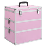 Make-up Case 37x24x40 cm Pink Aluminium