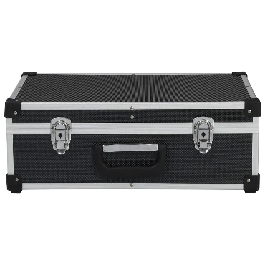 Tool Suitcase 46x33x16 cm Black Aluminium