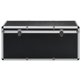 Storage Cases 3 pcs Black Aluminium - 45-Degree Angle