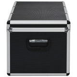 Storage Cases 3 pcs Black Aluminium