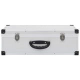CD Case for 80 CDs Aluminium ABS Silver - Side View