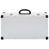 CD Case for 80 CDs Aluminium ABS Silver - Close-Up Angle