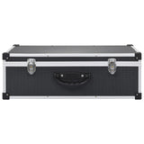 CD Case for 80 CDs Aluminium ABS Black - Side View