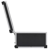 CD Case for 80 CDs Aluminium ABS Black - Rear View