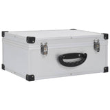 CD Case for 60 CDs Aluminium ABS Silver - Front View