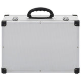 CD Case for 60 CDs Aluminium ABS Silver - Close-Up Angle