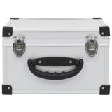 CD Case for 40 CDs Aluminium ABS Silver - Side View