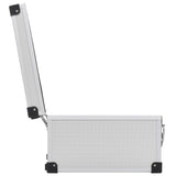 CD Case for 40 CDs Aluminium ABS Silver - Rear View