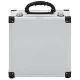 CD Case for 40 CDs Aluminium ABS Silver - Close-Up Angle