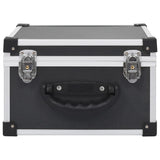 CD Case for 40 CDs Aluminium ABS Black - Side View