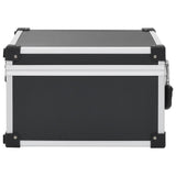 CD Case for 40 CDs Aluminium ABS Black - Top-Down View