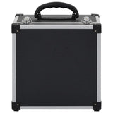 CD Case for 40 CDs Aluminium ABS Black - Close-Up Angle