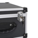 CD Case for 40 CDs Aluminium ABS Black - Low Angle