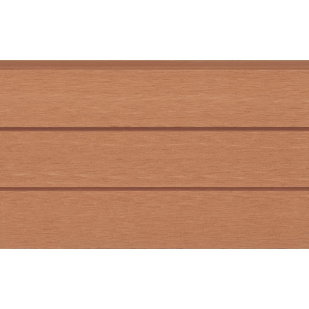 WPC Fence Set 5 Square 879x187 cm Brown