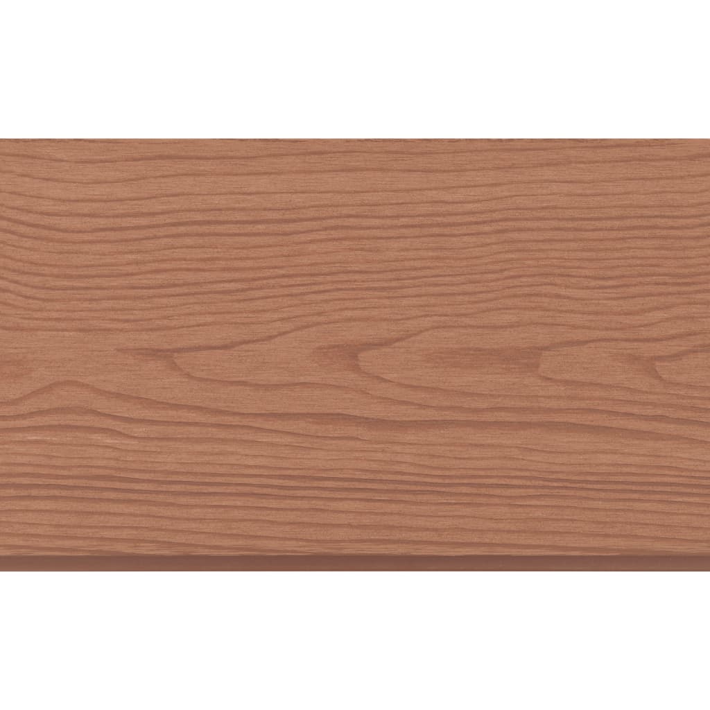 WPC Fence Set 5 Square 879x187 cm Brown