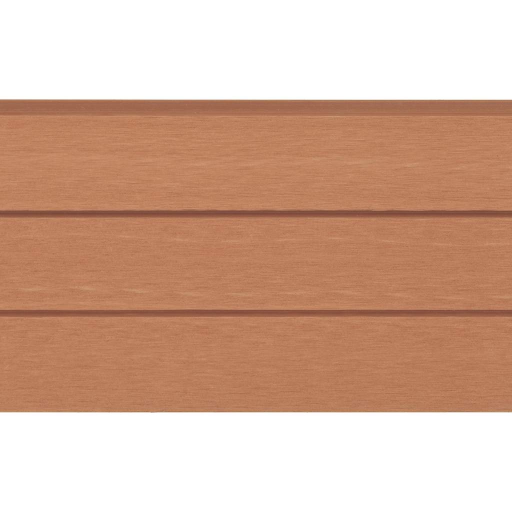 WPC Fence Set 7 Square 1227x187 cm Brown