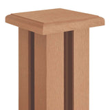 WPC Fence Set 8 Square 1401x187 cm Brown