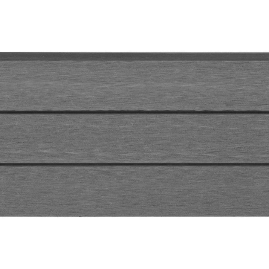 WPC Fence Set 9 Square + 1 Slanted 1669x187 cm Grey