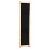 4-Panel Room Divider Black 160x170x4 cm Fabric - Top-Down View