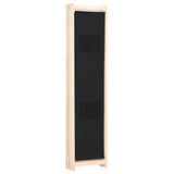 5-Panel Room Divider Black 200x170x4 cm Fabric - Top-Down View