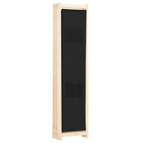 6-Panel Room Divider Black 240x170x4 cm Fabric - Top-Down View