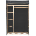 Wardrobe Grey 110x40x170 cm Fabric