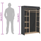 Wardrobe Grey 110x40x170 cm Fabric