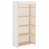 Wardrobe White 79x40x170 cm Fabric