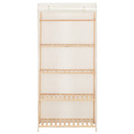 Wardrobe White 79x40x170 cm Fabric