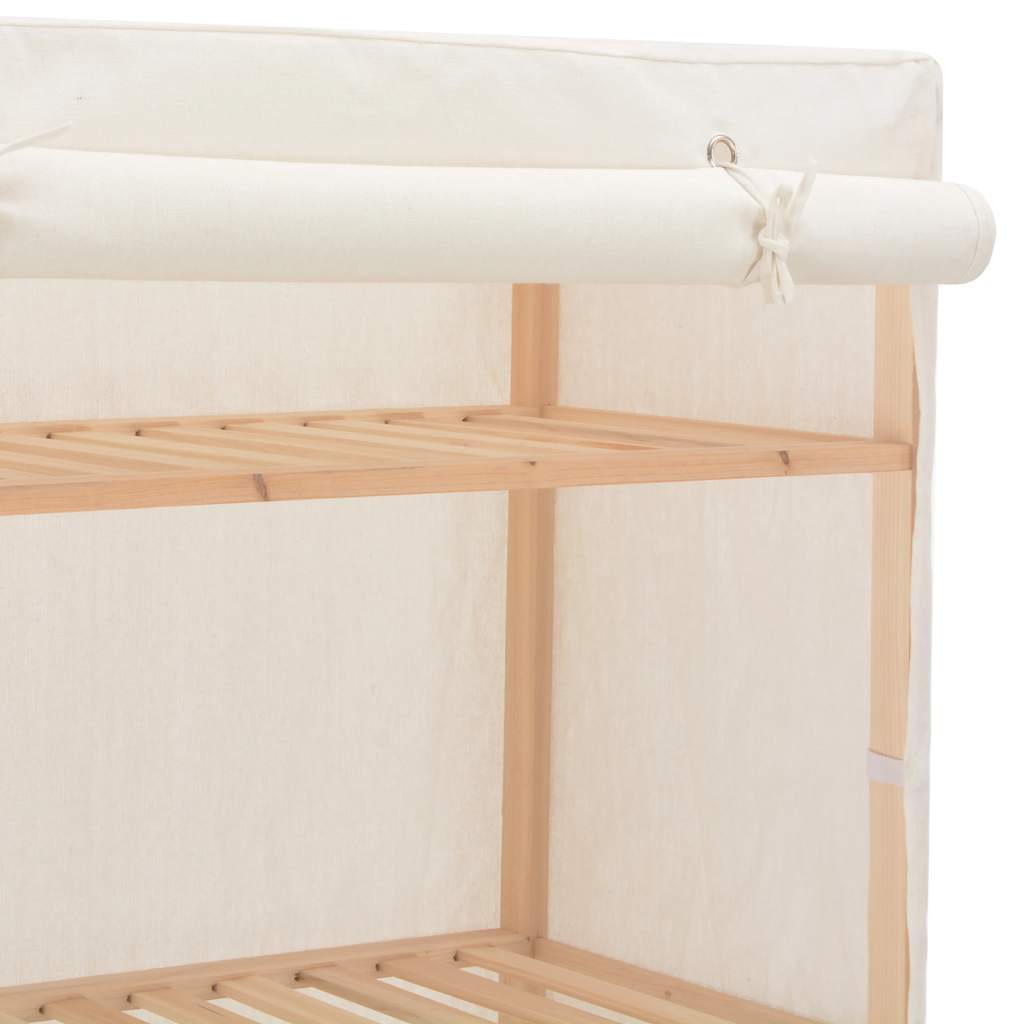 Wardrobe White 79x40x170 cm Fabric