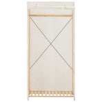 Wardrobe White 79x40x170 cm Fabric