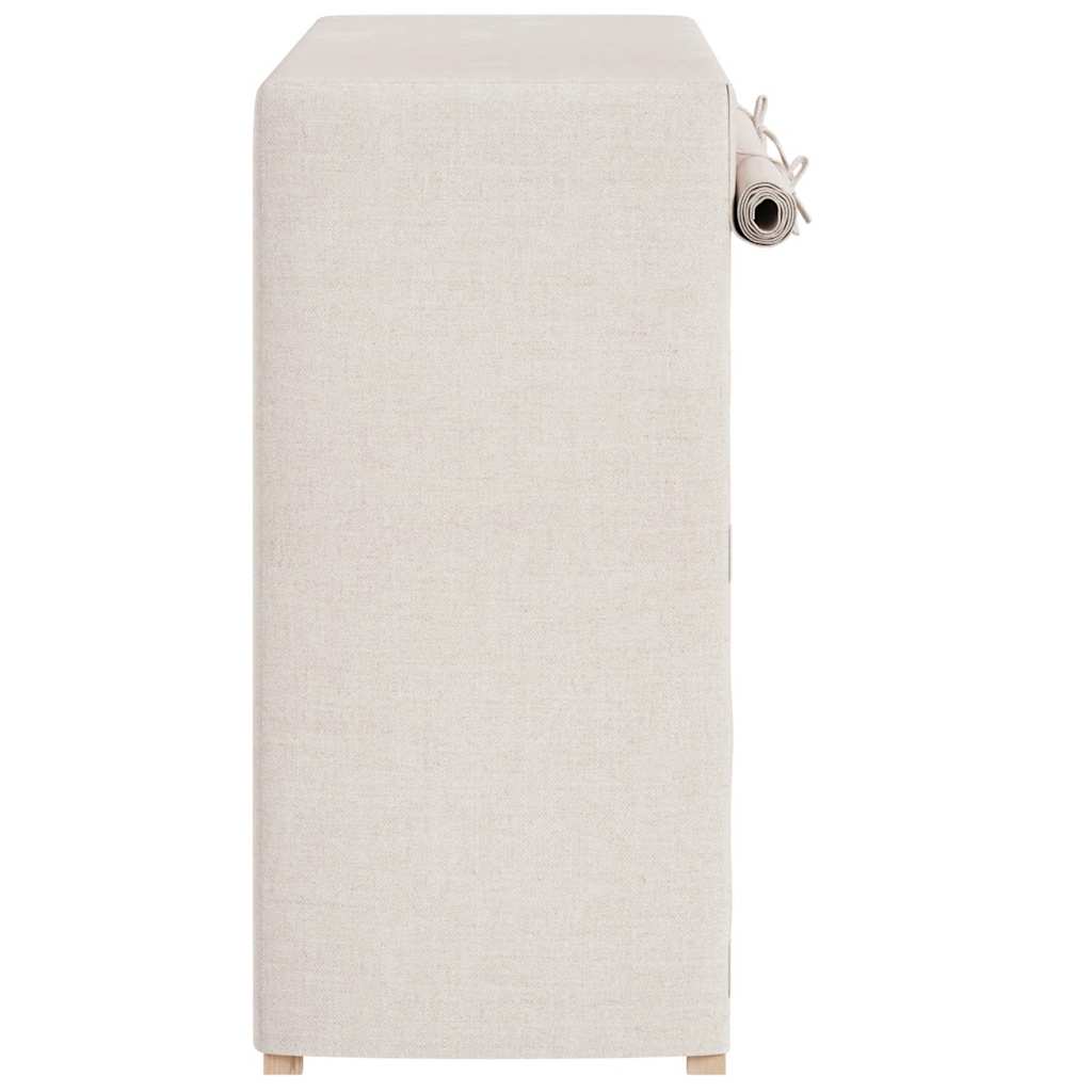 Shoe Cabinet with Cover White 79x40x80 cm Fabric