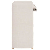 Shoe Cabinet with Cover White 79x40x80 cm Fabric