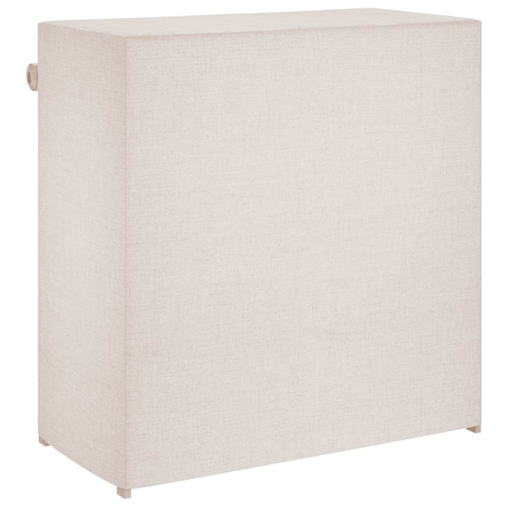 Shoe Cabinet with Cover White 79x40x80 cm Fabric