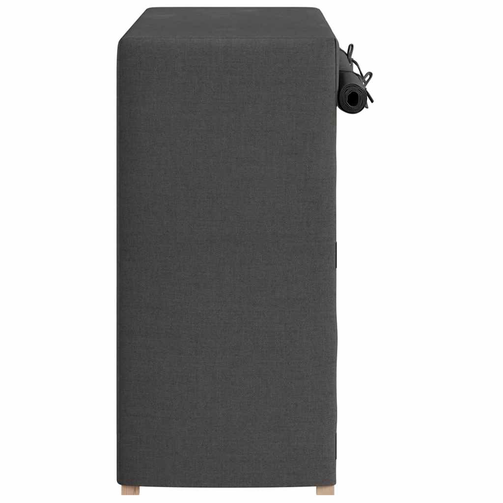 Shoe Cabinet with Cover Grey 79x40x80 cm Fabric