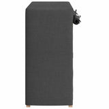 Shoe Cabinet with Cover Grey 79x40x80 cm Fabric - 45-Degree Angle
