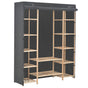 Wardrobe Grey 135x40x170 cm Fabric