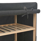 Wardrobe Grey 200x40x170 cm Fabric - 45-Degree Angle