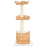 Cat Tree with Sisal Scratching Post Natural Willow Wood