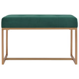 Bench 80 cm Green Velvet