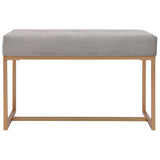 Bench 80 cm Grey Velvet