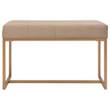 Bench 80 cm Beige Velvet