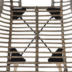 Dining Chairs 6 pcs Brown Natural Rattan