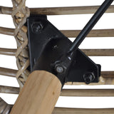 Dining Chairs 6 pcs Brown Natural Rattan